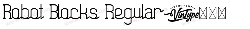 Robot Blocks Regular字体转换 Robot Blocks Regular字体转换
